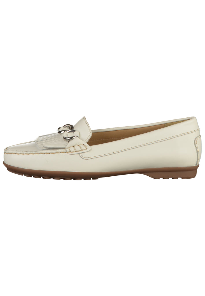 Geox Slipper Leder Weiß - surf4shoes