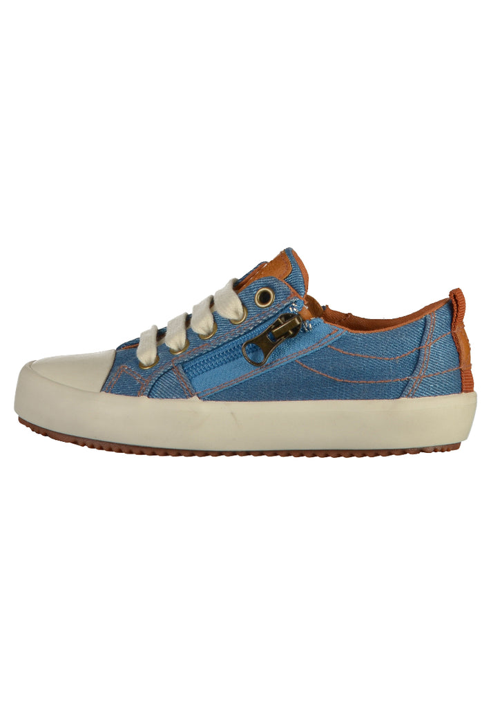 Geox Sneaker Canvas Blau - surf4shoes