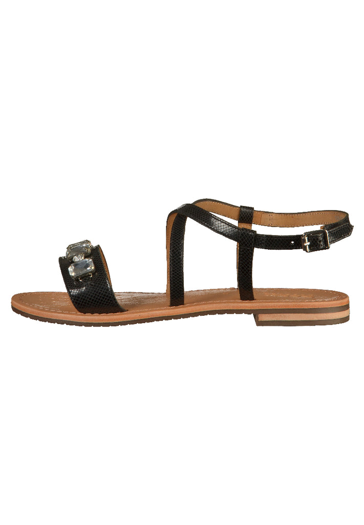 Geox Sandalen Leder Schwarz - surf4shoes