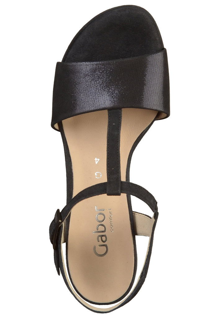 Gabor Sandalen Leder Dunkelblau - surf4shoes