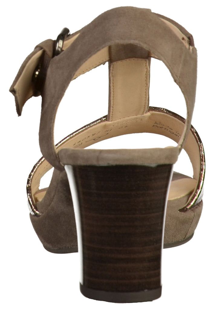 Gabor Sandalen Leder Anthrazit - surf4shoes