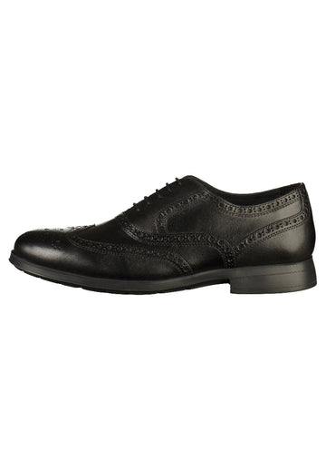 Geox Halbschuhe Leder Schwarz - surf4shoes