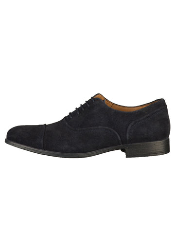 Geox Businessschuhe Veloursleder Navy - surf4shoes