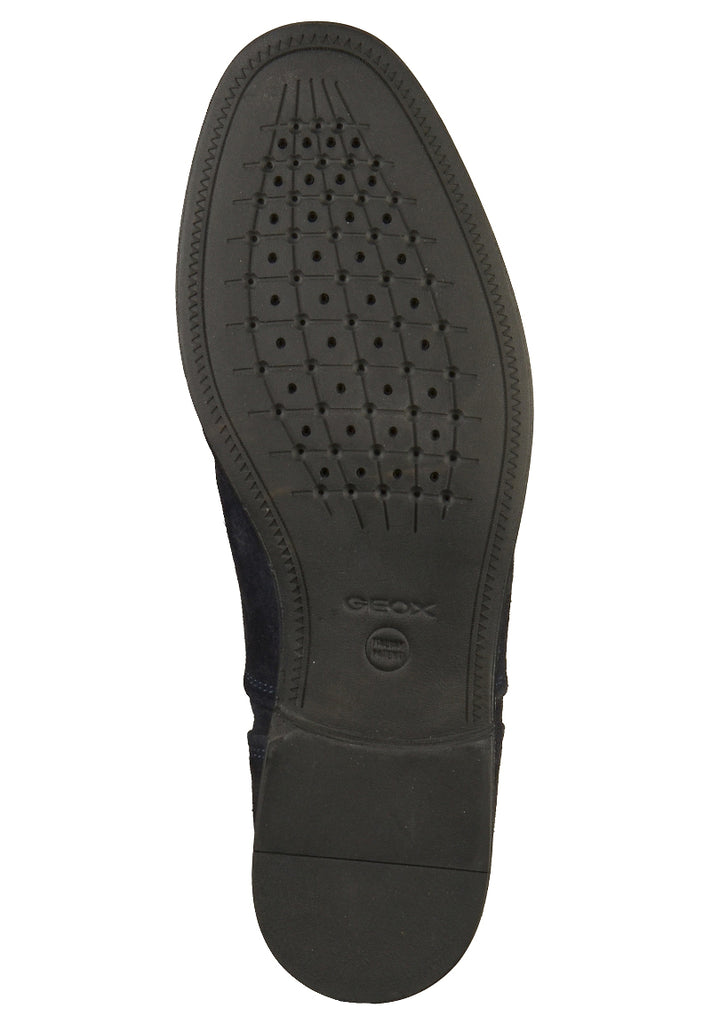 Geox Businessschuhe Veloursleder Navy - surf4shoes