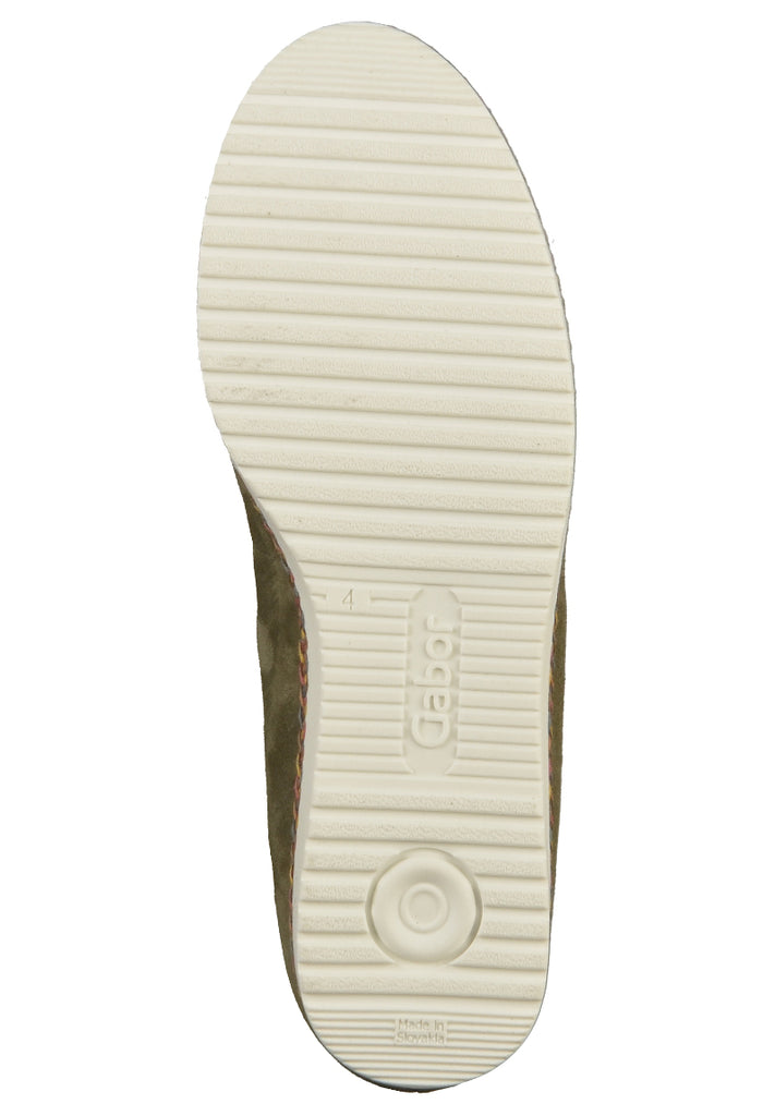 Gabor Slipper Leder Oliv - surf4shoes