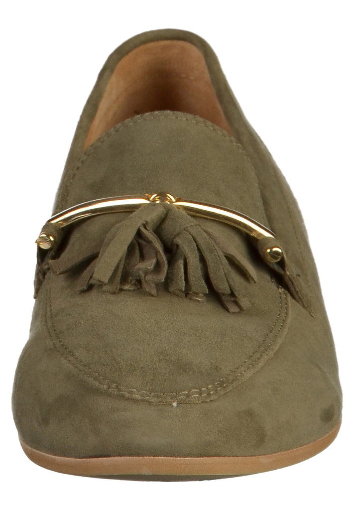 Gabor Slipper Veloursleder Oliv - surf4shoes