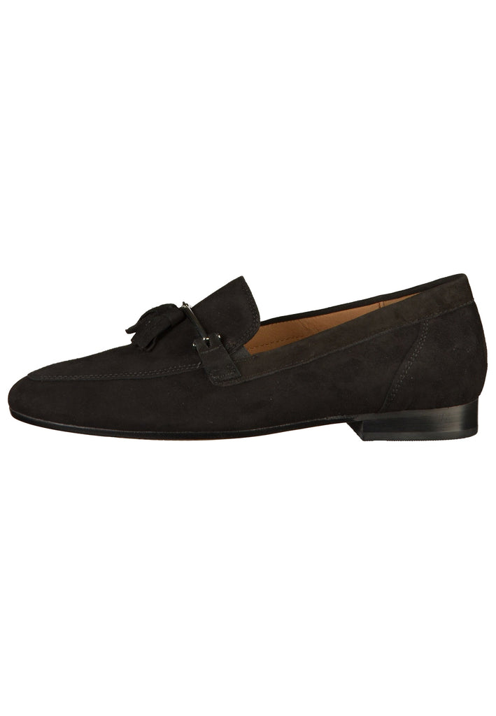Gabor Slipper Veloursleder Schwarz - surf4shoes