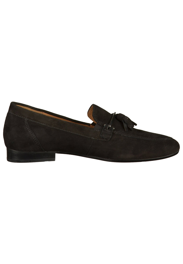 Gabor Slipper Veloursleder Schwarz - surf4shoes