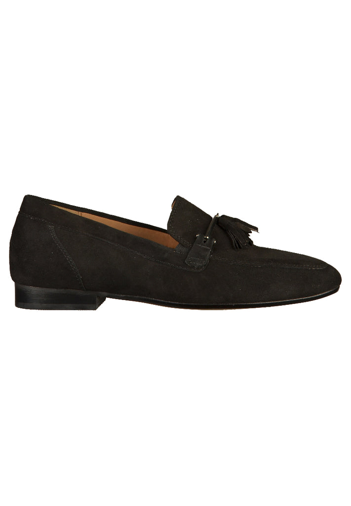 Gabor Slipper Veloursleder Schwarz - surf4shoes