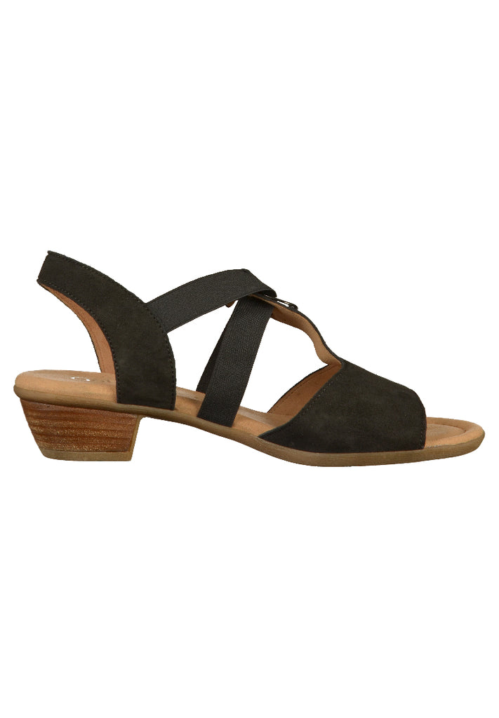 Gabor Sandalen Leder Schwarz - surf4shoes