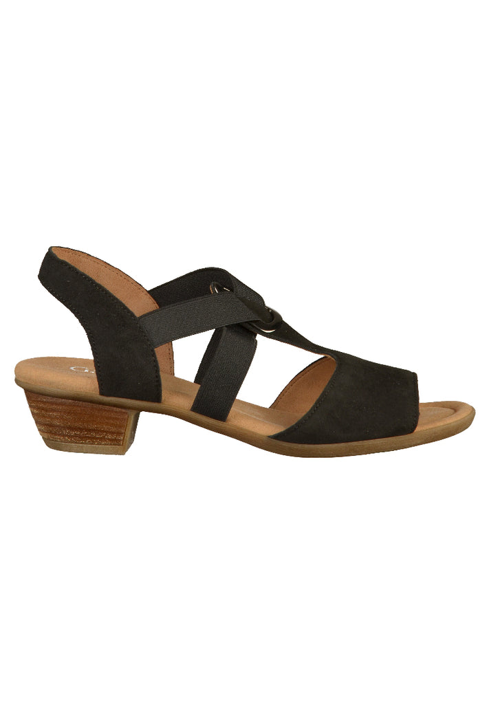 Gabor Sandalen Leder Schwarz - surf4shoes