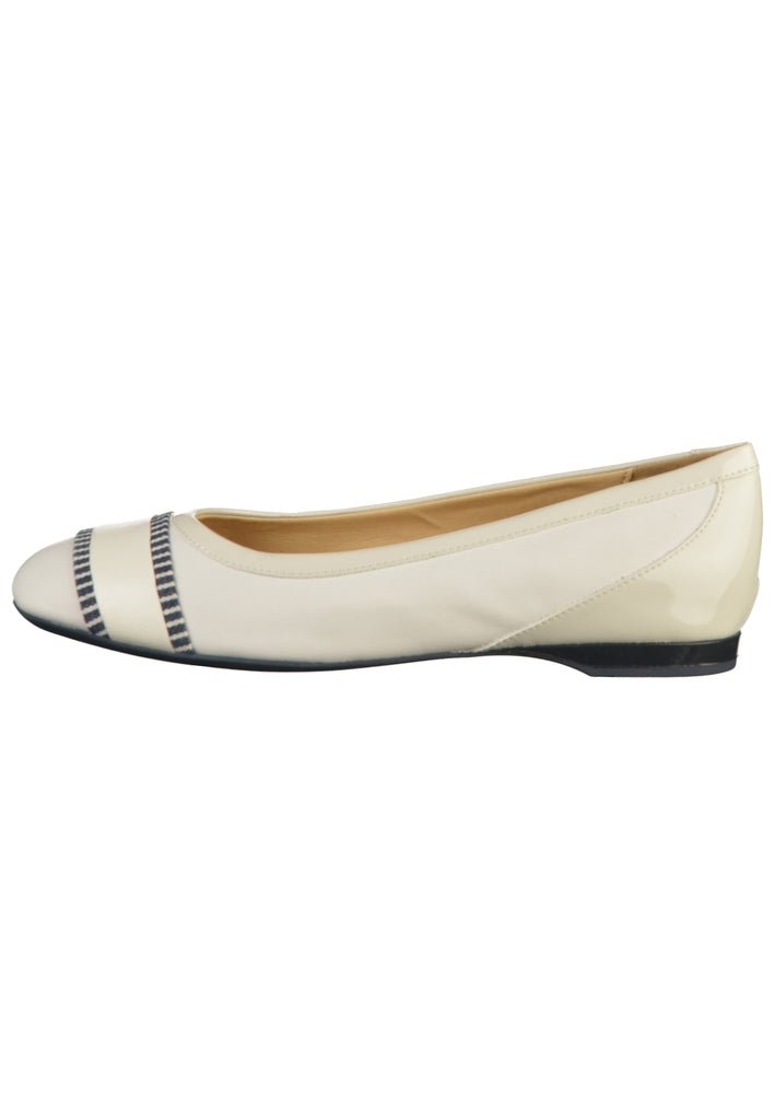 Geox Ballerinas Leder Weiß - surf4shoes