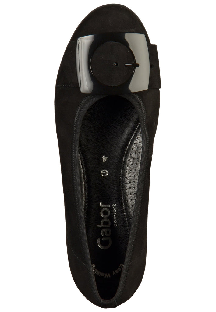 Gabor Ballerinas Leder Schwarz - surf4shoes