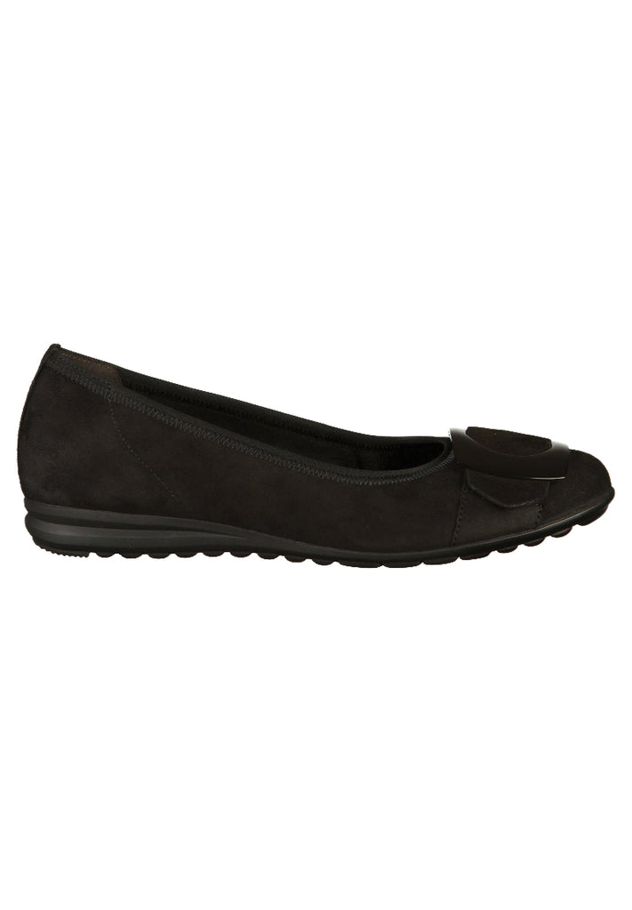 Gabor Ballerinas Leder Schwarz - surf4shoes