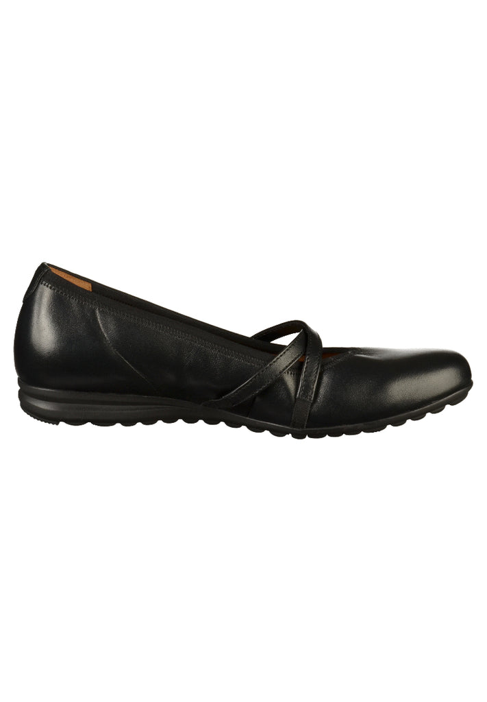 Gabor Ballerinas Leder Schwarz - surf4shoes