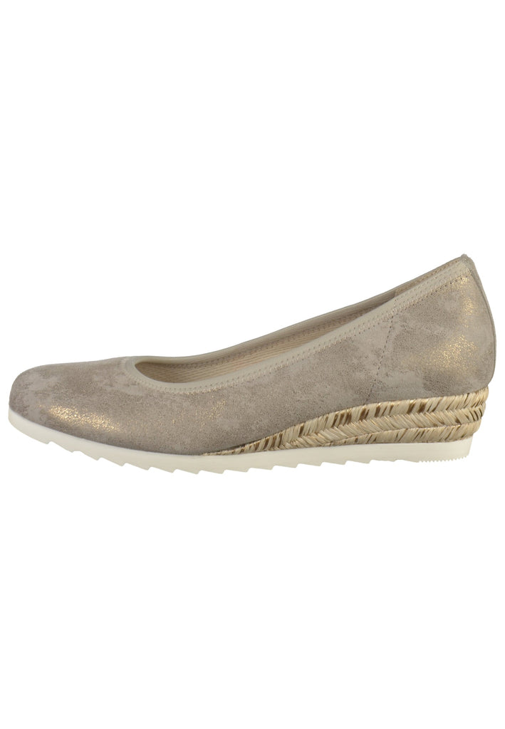 Gabor Pumps Leder Taupe - surf4shoes