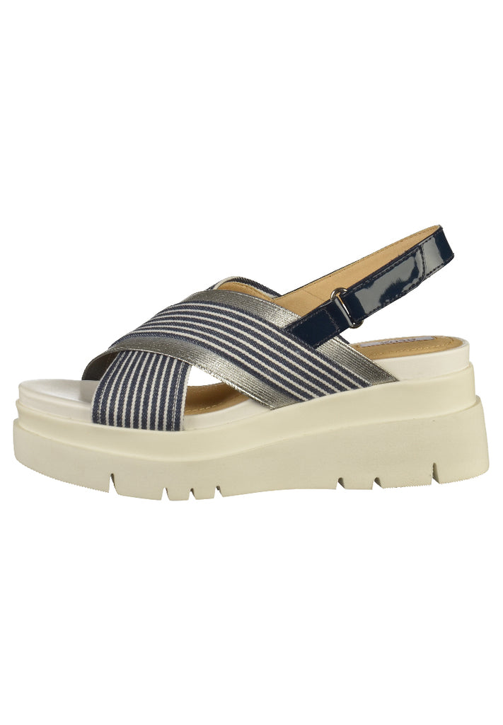 Geox Sandalen Lederimitat Navy - surf4shoes