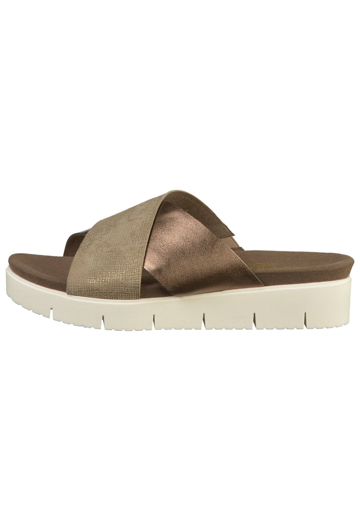Gabor Pantoletten Leder Braun - surf4shoes