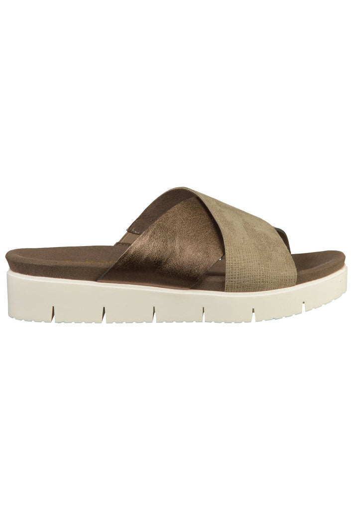 Gabor Pantoletten Leder Braun - surf4shoes