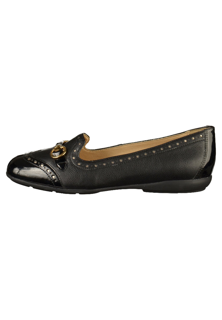 Geox Slipper Leder Schwarz - surf4shoes