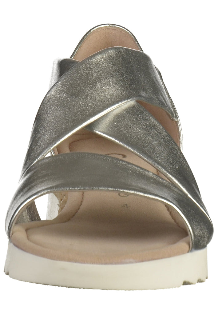 Gabor Sandalen Leder Silber - surf4shoes