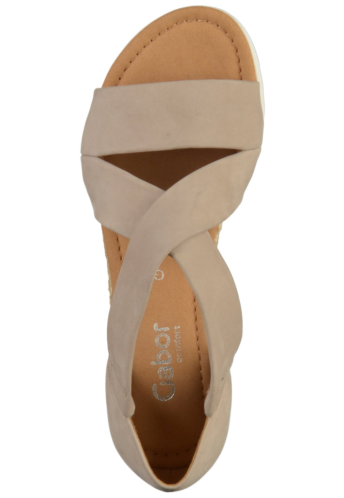 Gabor Sandalen Leder Leinen - surf4shoes