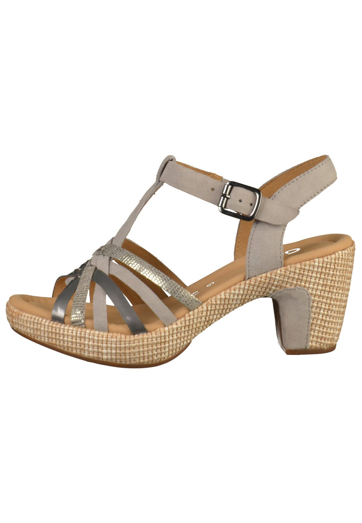 Gabor Sandalen Leder Grau - surf4shoes