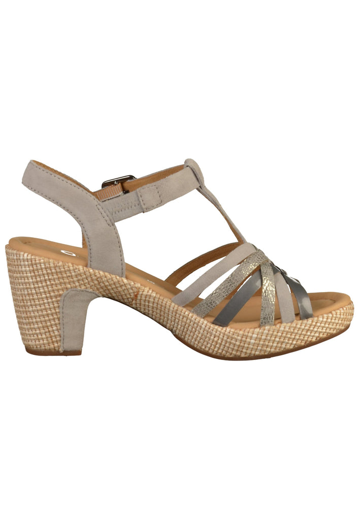 Gabor Sandalen Leder Grau - surf4shoes