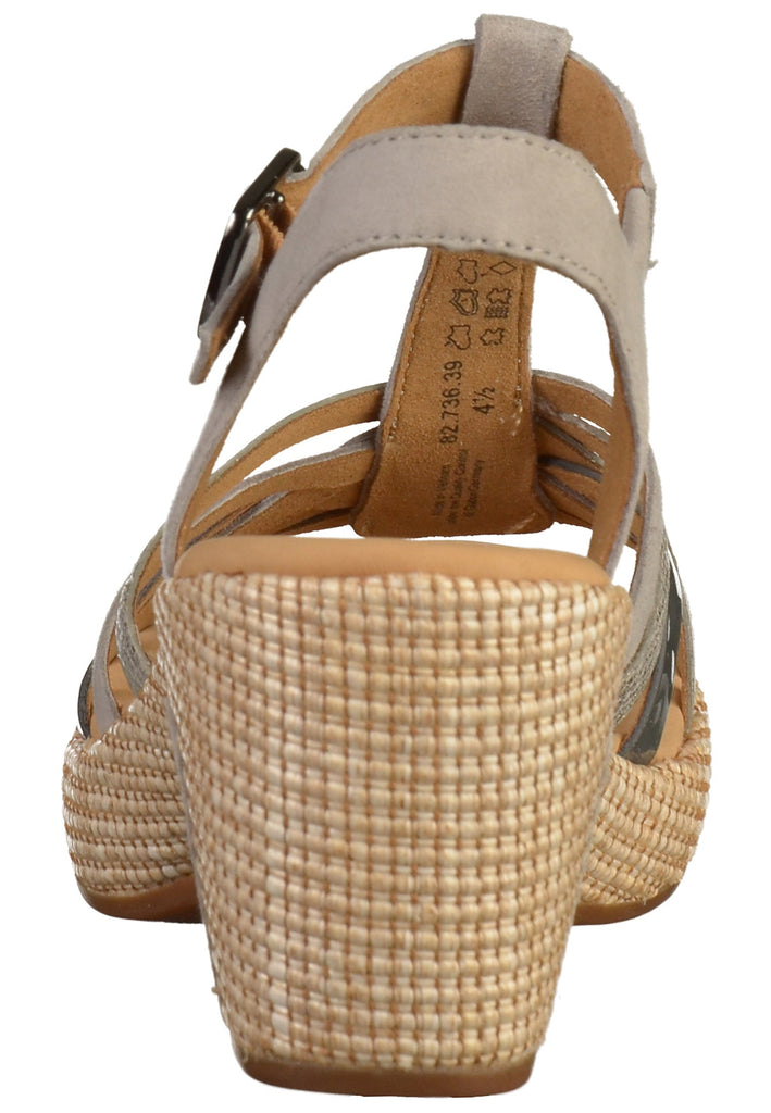 Gabor Sandalen Leder Grau - surf4shoes