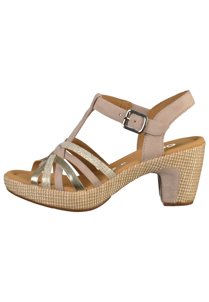 Gabor Sandalen Leder Beige - surf4shoes