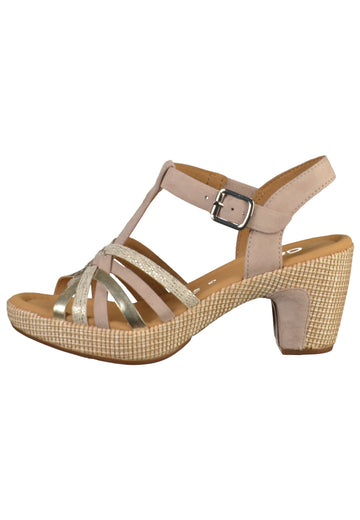 Gabor Sandalen Leder Beige - surf4shoes