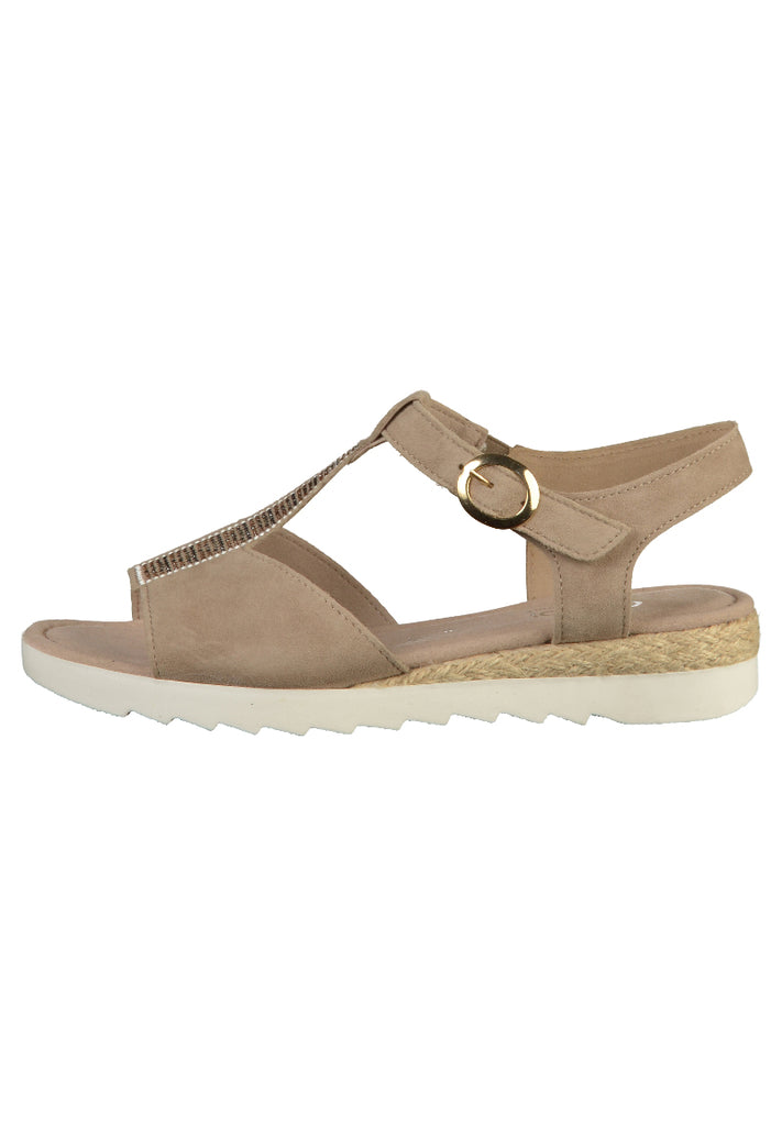 Gabor Sandalen Leder Beige - surf4shoes