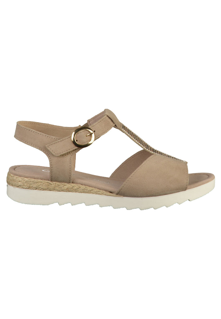 Gabor Sandalen Leder Beige - surf4shoes