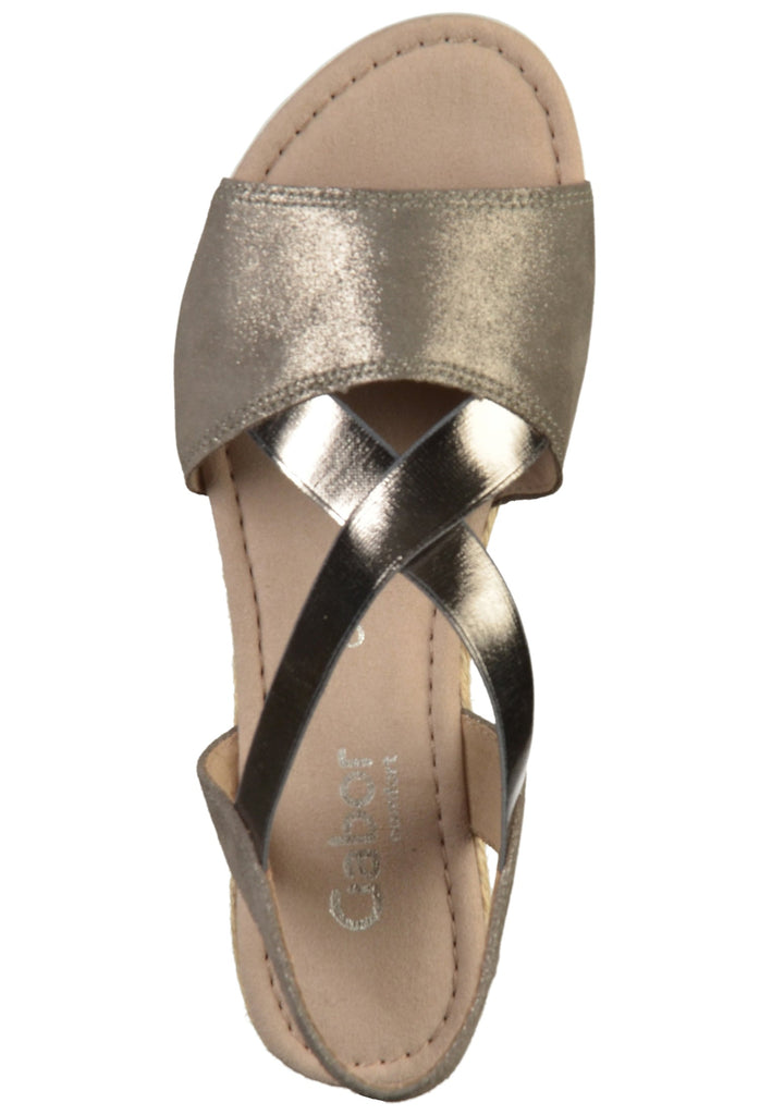 Gabor Sandalen Leder Grau - surf4shoes