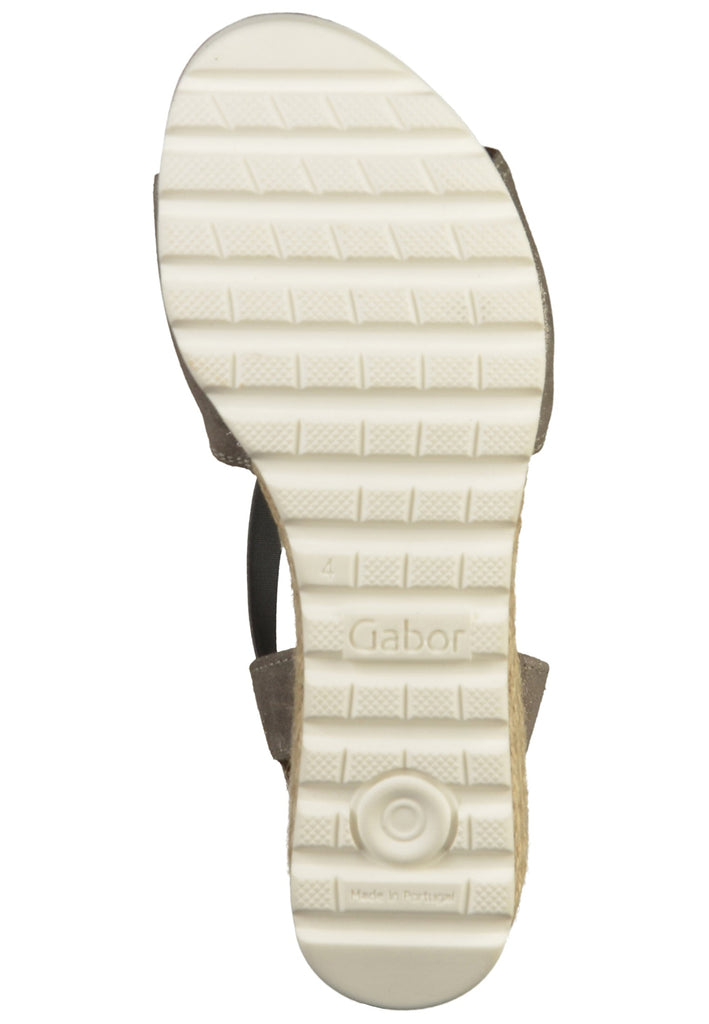 Gabor Sandalen Leder Grau - surf4shoes
