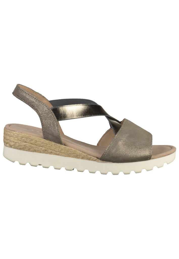Gabor Sandalen Leder Grau - surf4shoes