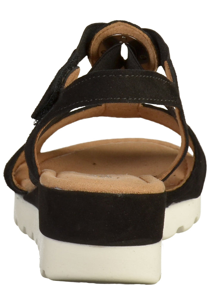 Gabor Sandalen Leder Schwarz - surf4shoes