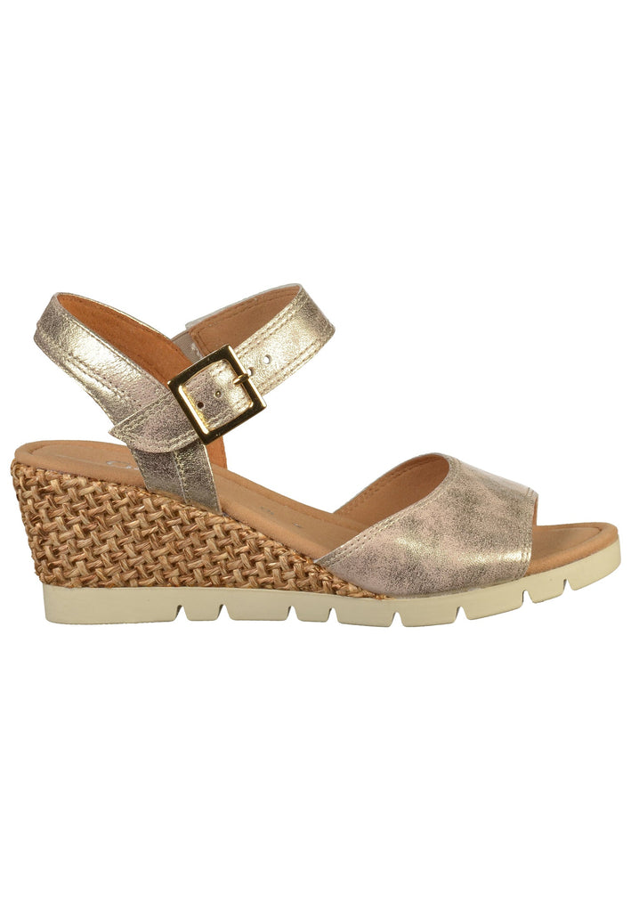 Gabor Sandalen Leder Platin - surf4shoes