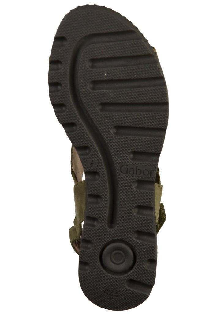 Gabor Sandalen Leder Oliv - surf4shoes