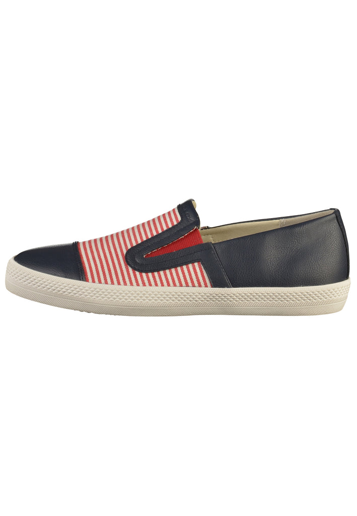 Geox Slipper Lederimitat/Textil Navy - surf4shoes