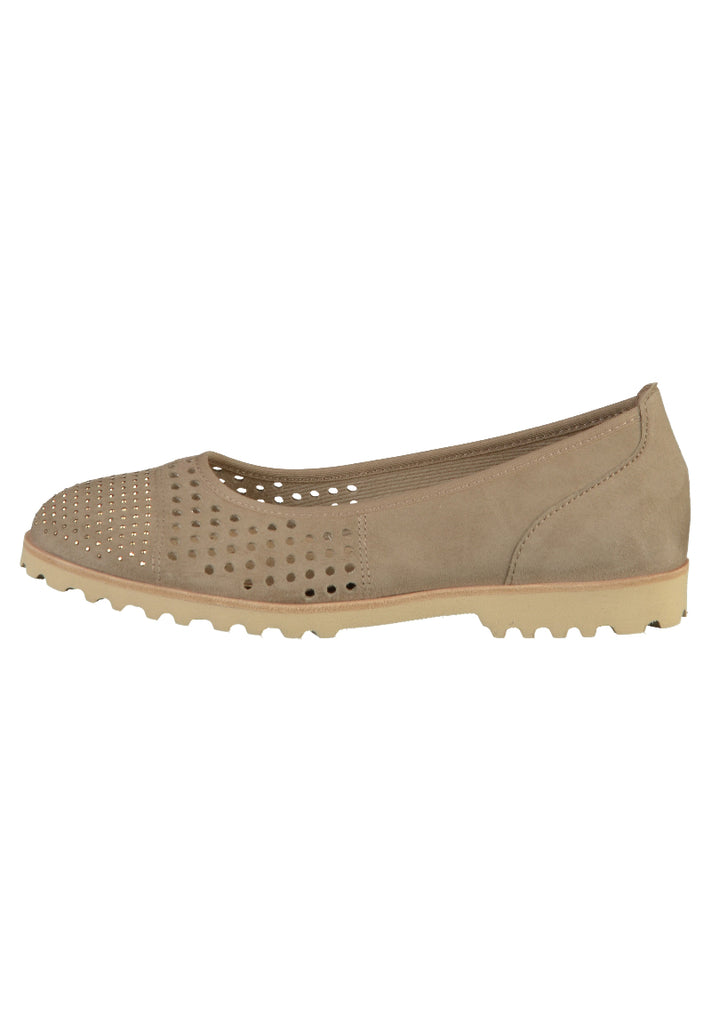 Gabor Slipper Leder Beige - surf4shoes
