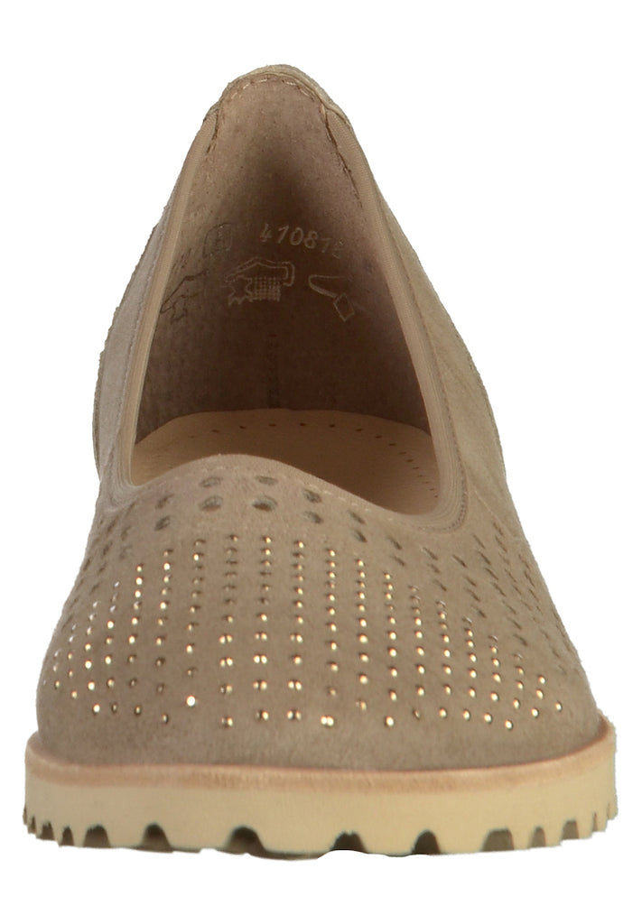 Gabor Slipper Leder Beige - surf4shoes