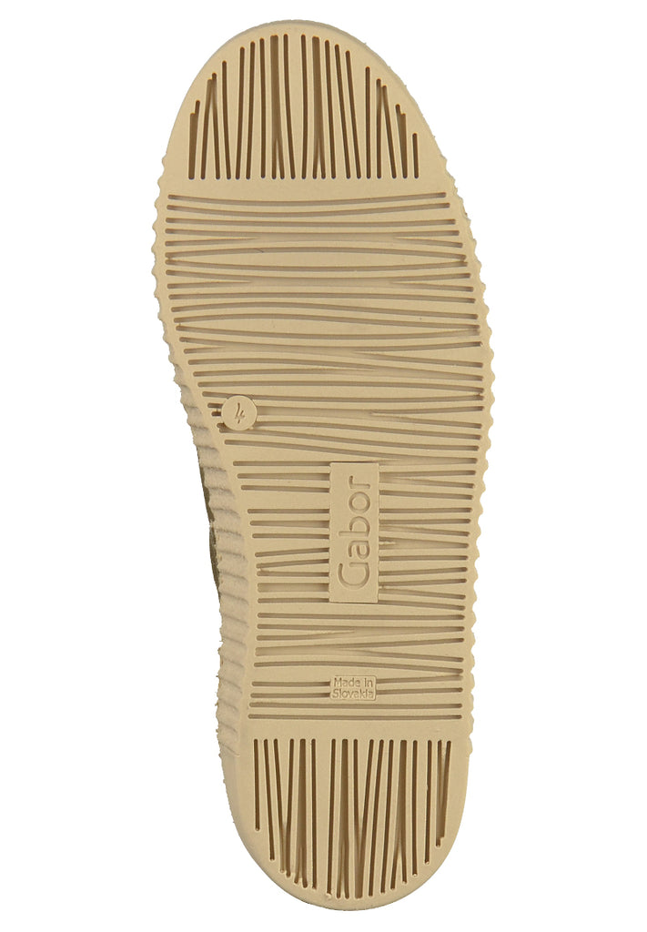 Gabor Halbschuhe Nubukleder Oliv - surf4shoes