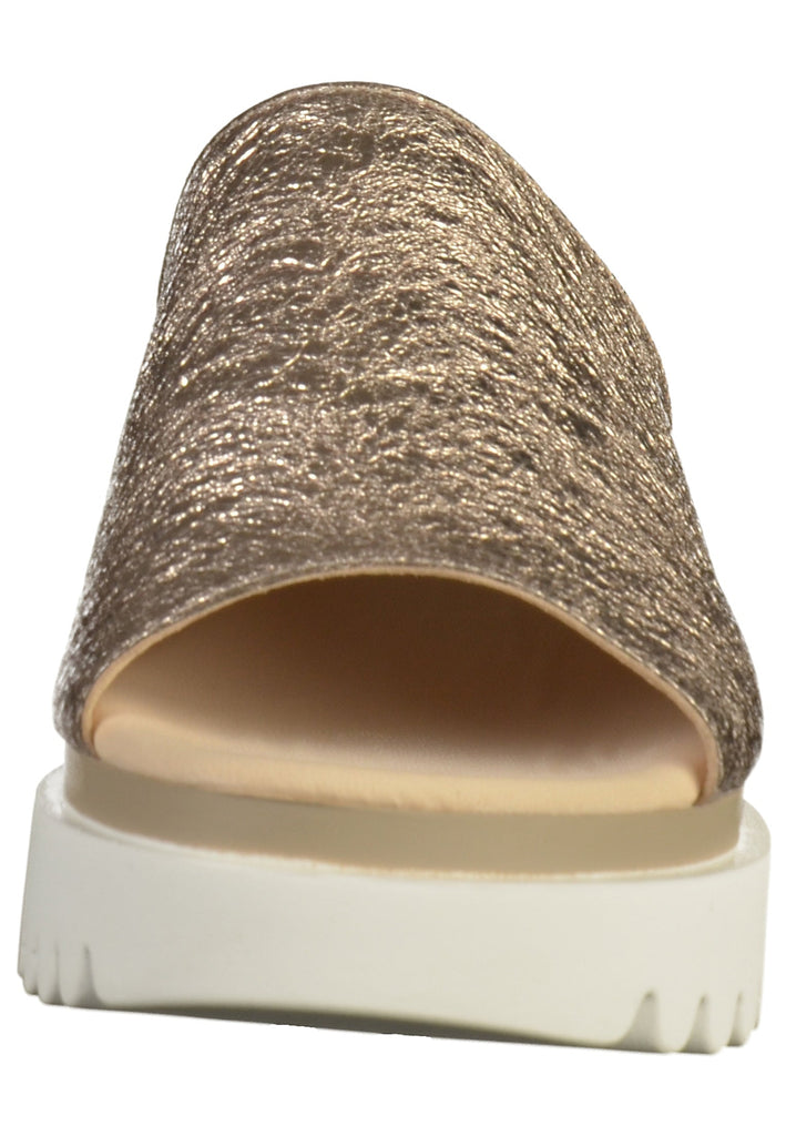 Gabor Pantoletten Leder Beige - surf4shoes