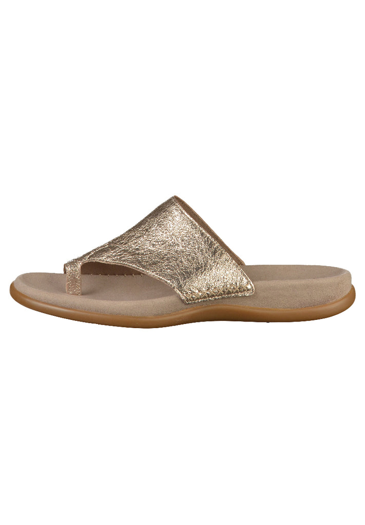 Gabor Zehensteg Lederimitat Gold - surf4shoes