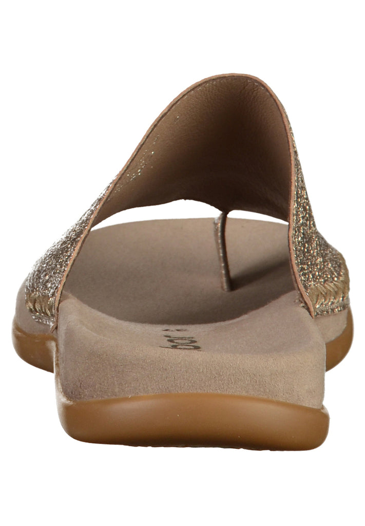 Gabor Zehensteg Lederimitat Gold - surf4shoes