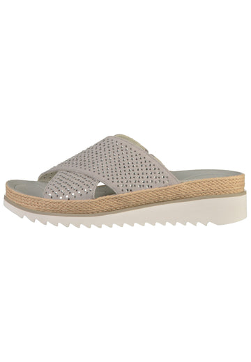 Gabor Pantoletten Leder Stone - surf4shoes