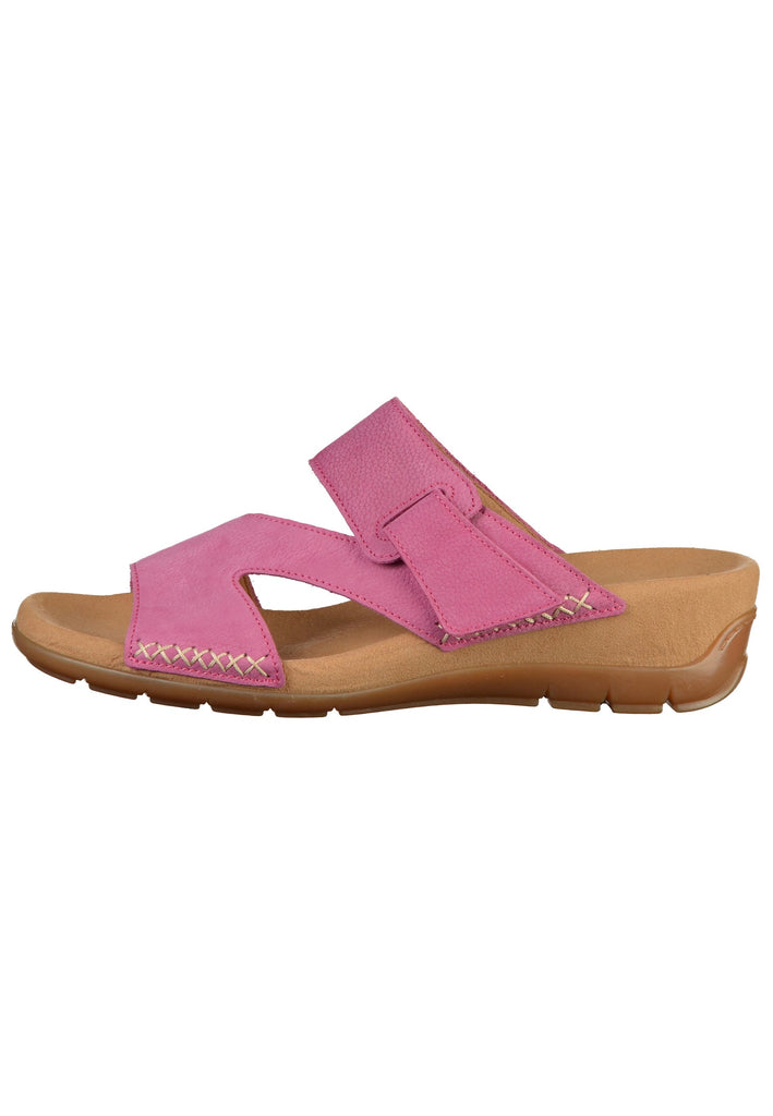 Gabor Pantoletten Nubukleder Pink - surf4shoes