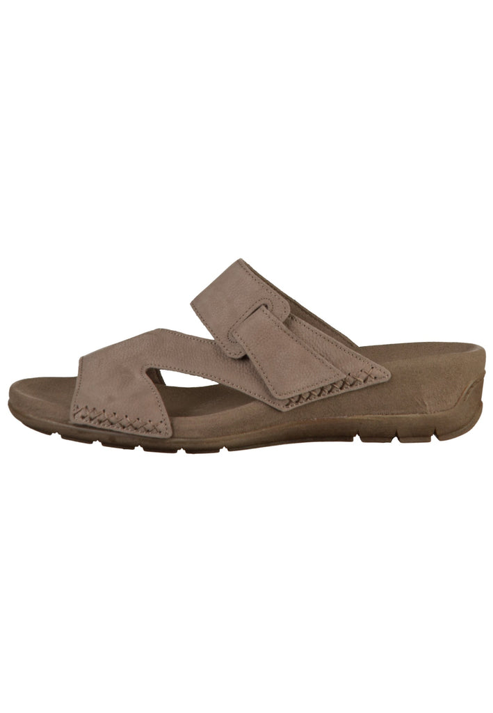 Gabor Pantoletten Nubukleder Braun - surf4shoes