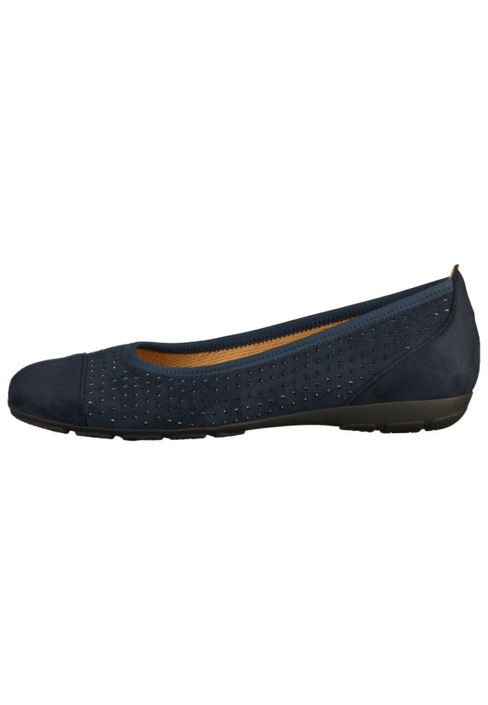 Gabor Ballerinas Lederimitat Dunkelblau - surf4shoes